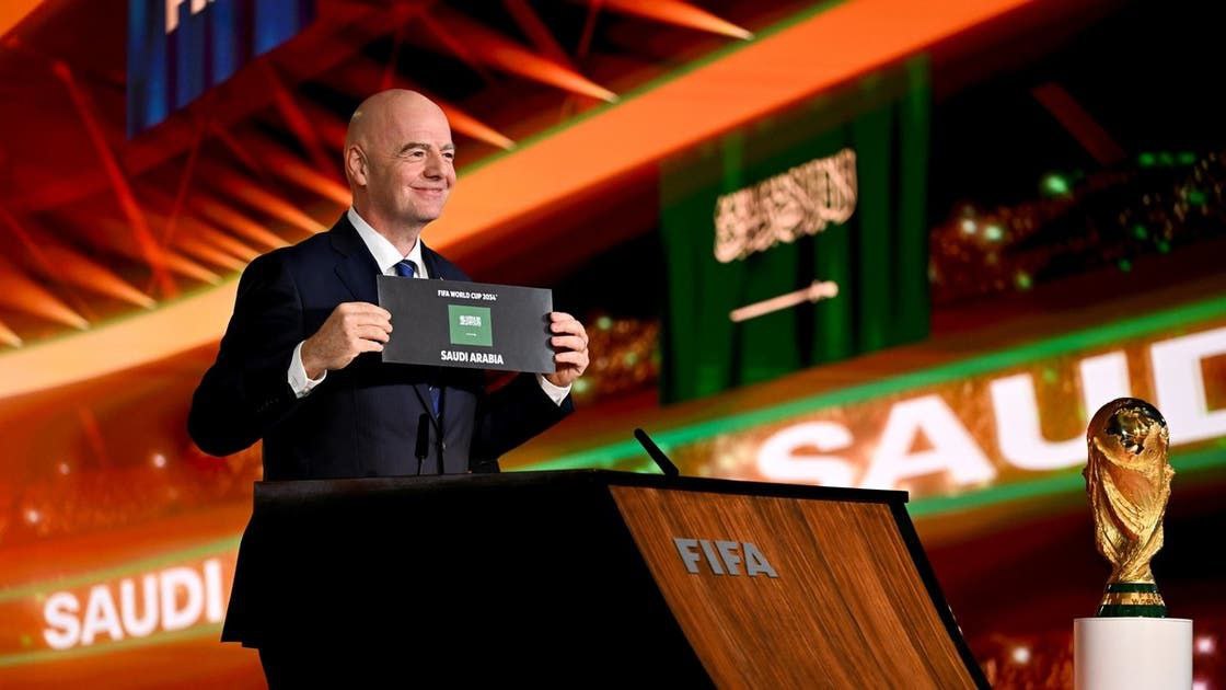 رئيس الإتحاد الدولي لكرة القدم “جياني انفانتينيو” : كأس العالم 2034 المُقرر إقامته في السعودية قد يتأجل لـ يناير 2035 بسبب مزامنته لشهر رمضان حينها