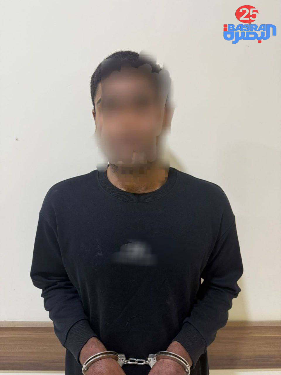 القب#ض على مت#هم قام بتخريب احد الشوارع نتيجة القيادة المتهورة للدراجات النارية في البصرة