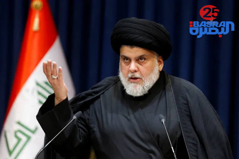 عاجل   الصدر يأمر قوات سرايا السلام التابعة له بالقيام بالواجبات الإنسانية بالوقت الحالي فقط .